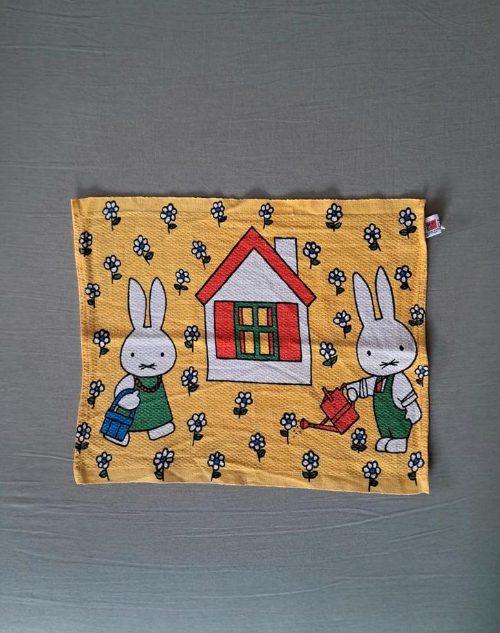 Vintage katoenen doekje Nijntje - Dick Bruna, Verzamelen, Overige Verzamelen, Ophalen of Verzenden