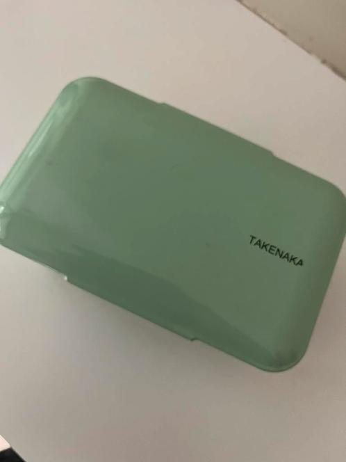 Takenaka Japanse bentobox lunchbox mintgroen, Diversen, Schoolbenodigdheden, Gebruikt, Ophalen of Verzenden