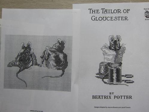 borduren borduurpatroon BEATRIX POTTER  ENGELAND, Hobby en Vrije tijd, Borduren en Borduurmachines, Zo goed als nieuw, Patroon