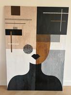 Abstract schilderij op canvas als nieuw!, Antiek en Kunst, Ophalen