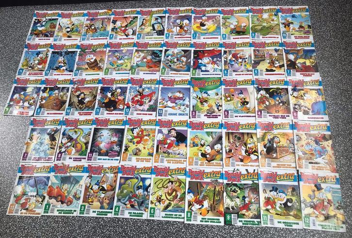 Partij van ruim 300 Donald Duck (vooral) Extra magazines, Boeken, Stripboeken, Zo goed als nieuw, Meerdere stripboeken, Ophalen