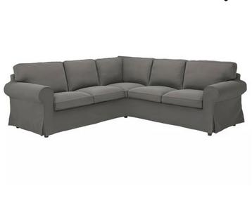 Nieuwe hoezenset ektrop bank 4 zits donker grijs - afbeelding 1