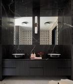 Marmerlook Calacatta Nero 1198x598x9mm matt, 60 cm of meer, Nieuw, Ophalen of Verzenden, 10 m² of meer