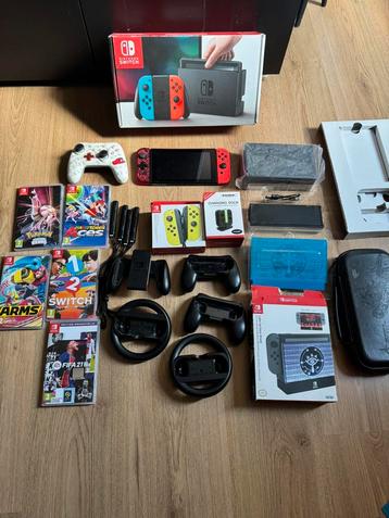 Nintendo switch+ extra’s  beschikbaar voor biedingen
