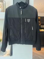 Philipp Plein Leren Jack Maat L, Kleding | Heren, Ophalen of Verzenden, Zo goed als nieuw, Maat 52/54 (L), Zwart