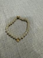 BIBA Armband met Kralen en Bedel, Sieraden, Tassen en Uiterlijk, Armbanden, Overige materialen, Wit, Ophalen of Verzenden, Zo goed als nieuw