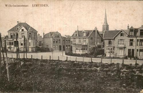 Wilhelminastraat in IJmuiden, Verzamelen, Ansichtkaarten | Nederland, Gelopen, Noord-Holland, Voor 1920, Ophalen of Verzenden