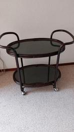 Vintage serveerwagen, Ophalen, Gebruikt, Glas, 25 tot 50 cm
