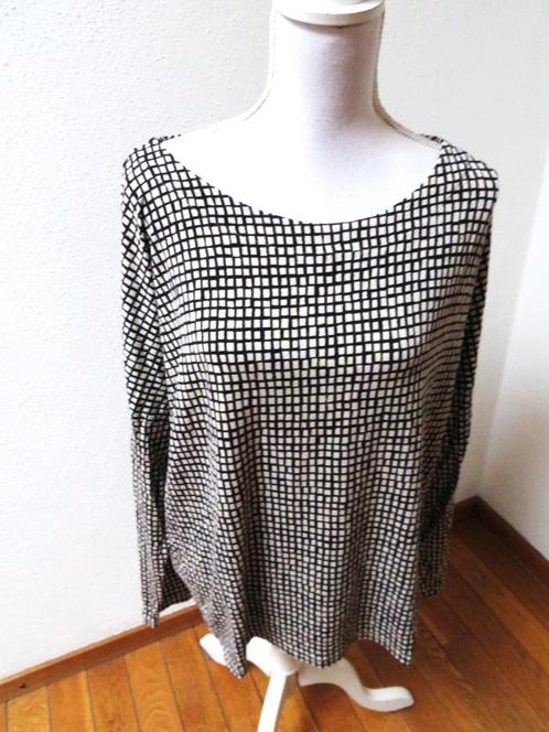 K68 ESPRIT shirt ivoor wit zwart groen maat 48, Kleding | Dames, Grote Maten, Nieuw, Shirt of Top, Zwart, Ophalen of Verzenden