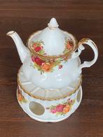Royal Albert Old Country Roses - Theepot (h14cm) & Theelicht, Ophalen of Verzenden