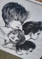 Vintage/Eighties/Kappers/Poster/Prent, Ophalen of Verzenden