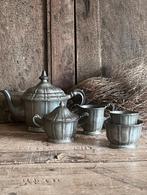 Oud tinnen theeservies/servies, Antiek en Kunst, Antiek | Tin, Ophalen of Verzenden