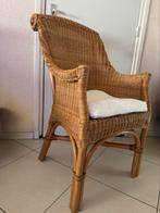 Eetkamer stoelen 4 stuks, Huis en Inrichting, Stoelen, Gebruikt, Bruin, Riet of Rotan, Ophalen of Verzenden