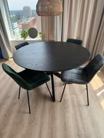 Ronde zwarte tafel, Ophalen, 50 tot 100 cm, 100 tot 150 cm, Rond