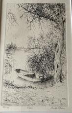Ets van een Ven met Bootje, Antiek en Kunst, Ophalen of Verzenden