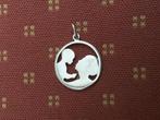 w Zilver moeder met baby. Materiaal : 800 zilver., Verzenden, Zo goed als nieuw, Kraamcadeau