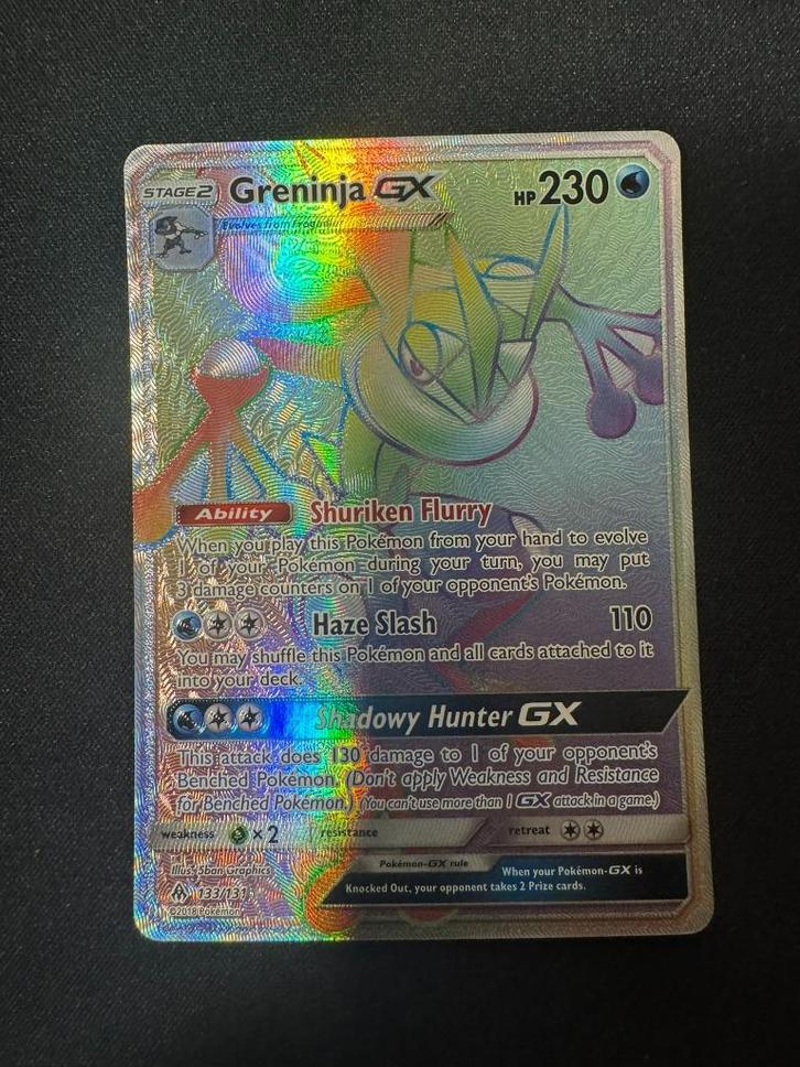 Greninja gx 133/131 - Forbidden Light, Hobby en Vrije tijd, Verzamelkaartspellen | Pokémon, Nieuw, Losse kaart, Ophalen of Verzenden