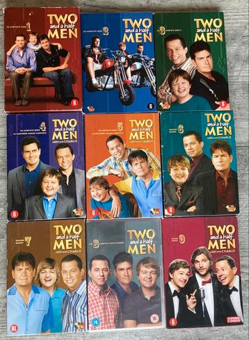 Two and a half men DVD’s Seizoen 1 t/m 9 beschikbaar voor biedingen