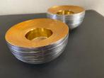 set van 2 theelicht houders, Ophalen of Verzenden, Nieuw, Overige materialen, Minder dan 25 cm