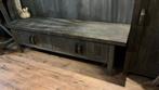 Tv meubel old barn oud hout vergrijsd, 150 tot 200 cm, 25 tot 50 cm, Zo goed als nieuw, Ophalen