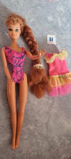 11 barbie lang bruin haar totsy 1987 oude pop badpak jurk. V, Verzamelen, Poppen, Gebruikt, Ophalen of Verzenden, Pop