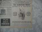 Adv. hondenkoeken Spratt's. Hardwerkende honden. 1904., Ophalen of Verzenden, Gebruikt, Overige typen