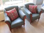 Twee klassieke clubstoelen, Huis en Inrichting, Fauteuils, Ophalen, Zo goed als nieuw, Klassiek Engels, 50 tot 75 cm