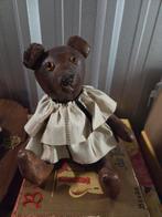 Vintage leren teddybeer, Antiek en Kunst, Antiek | Speelgoed, Ophalen of Verzenden