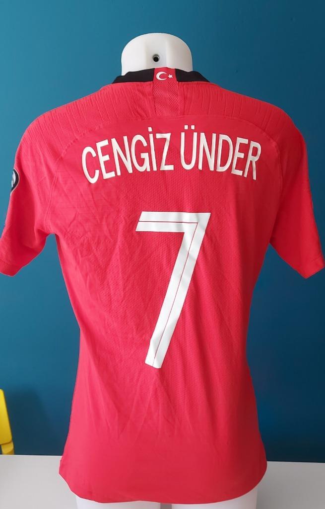 Matchworn voetbalshirt EK2020 Cengiz Ünder (Turkije), Verzamelen, Sportartikelen en Voetbal, Gebruikt, Shirt, Buitenlandse clubs
