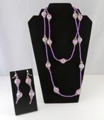 sieraden setje Vintage ketting met oorbellen, Ophalen of Verzenden, Overige materialen, Ketting