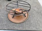 Koperen schaal brander warmhoudplaat rechaud fondue, Ophalen of Verzenden, Gebruikt