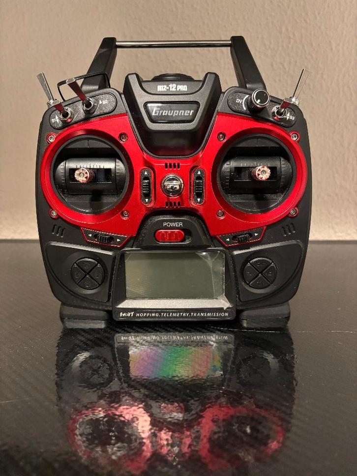 Graupner HoTT MZ12-P 2.4GHz Telemetrie + 12ch ontvanger, Hobby en Vrije tijd, Modelbouw | Radiografisch | Vliegtuigen, Zo goed als nieuw