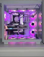 All White Gaming PC + Schermen, Toetsenbord, Muis, Headset, 32 GB, Zelf gebouwde pc, Ophalen of Verzenden, Zo goed als nieuw