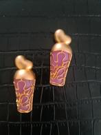 Vintage NINA RICCI broche/roze/goud, Overige materialen, 4 tot 7 cm, Ophalen of Verzenden, Roze
