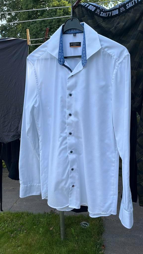 👔 Eterna Overhemd Slim Fit maat 39 (15,5), Kleding | Heren, Overhemden, Halswijdte 39/40 (M), Wit, Ophalen