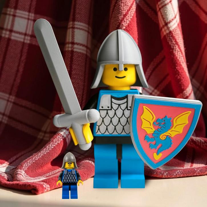 Mega maxi figure van een vintage lego Black Knight Castle, Kinderen en Baby's, Speelgoed | Duplo en Lego, Nieuw, Ophalen of Verzenden