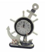 Decoratie klok in stuurwiel, Huis en Inrichting, Ophalen of Verzenden, Nieuw, Staande klok