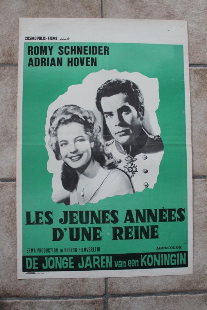 filmaffiche Romy Schneider Madchenjahre Königin filmposter, Verzamelen, Posters, Zo goed als nieuw, Film en Tv, A1 t/m A3, Rechthoekig Staand