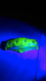 Uranium glazen kandelaar 1, Antiek en Kunst, Antiek | Glas en Kristal, Ophalen of Verzenden
