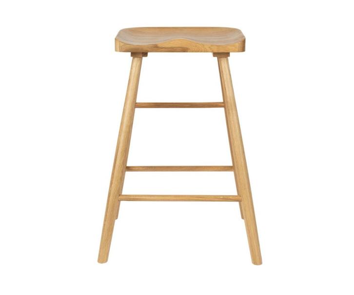 by fonQ basic Woody Barkruk Naturel Set 2 | €149 p stuk, nu, Huis en Inrichting, Barkrukken, Nieuw, 60 tot 90 cm, 1 kruk, Ophalen of Verzenden