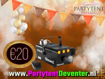 Feestje! Rookmachine/ Party tenten/ statafel huren beschikbaar voor biedingen