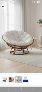 Papasan loungestoel, Huis en Inrichting, Stoelen, Ophalen, Zo goed als nieuw, Wit, Eén