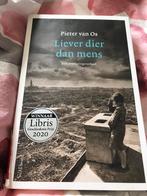 Pieter van os - boek liever dier dan mensen woII, Ophalen of Verzenden, Zo goed als nieuw, Algemeen, Pieter van os