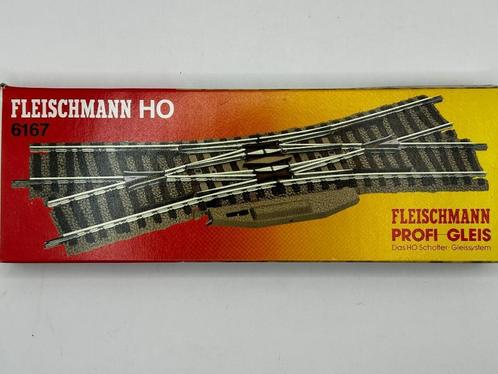 Fleischmann H0 6167 Profi dubbele kruiswissel., Hobby en Vrije tijd, Modeltreinen | H0, Zo goed als nieuw, Rails, Gelijkstroom