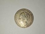 Zilveren 1 gulden - Wilhelmina opgestoken haar - 1929, Ophalen of Verzenden, Koningin Wilhelmina, 1 gulden, Zilver