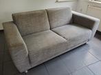Mooie grijze tweezitter, Ophalen, 150 tot 200 cm, Tweepersoons, 75 tot 100 cm