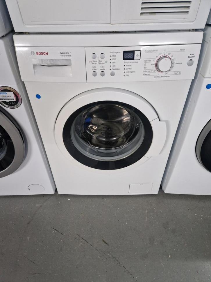 Nette Bosch  WAQ28460NL Wasmachine 1400 toeren, Witgoed en Apparatuur, Wasmachines, Refurbished, Voorlader, 6 tot 8 kg, 1200 tot 1600 toeren