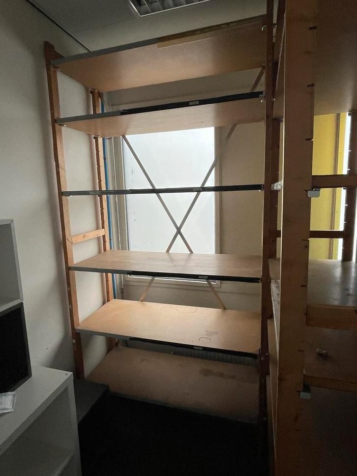Opslag Stevige Hoge Stellingkast, Huis en Inrichting, Kasten | Stellingkasten, Gebruikt, Ophalen