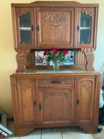 Buffet kast: art nouveau / jugendstil, Ophalen, Gebruikt, 200 cm of meer, Glas