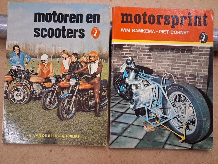 Motorboeken: Motoren en Scooters & Motorsprint, Boeken, Motoren, Gelezen, Algemeen, Ophalen of Verzenden
